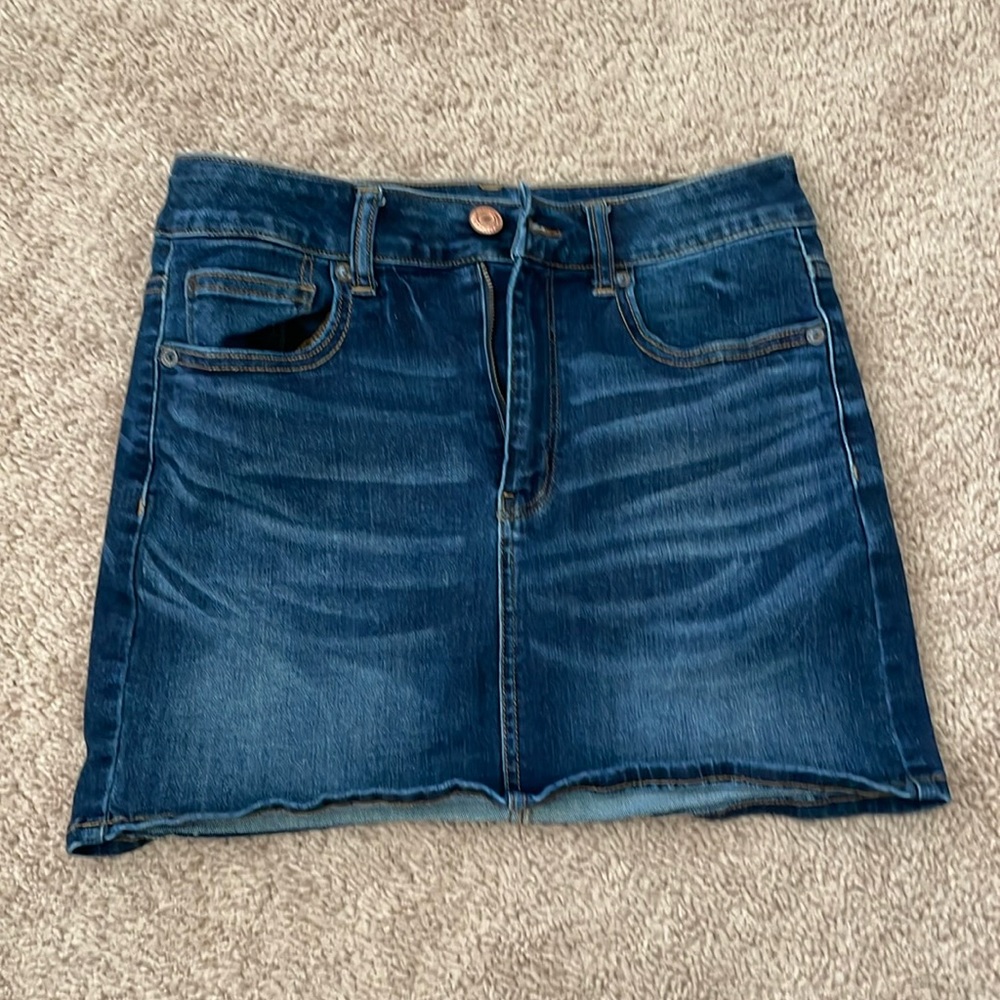 American Eagle denim mini skirt